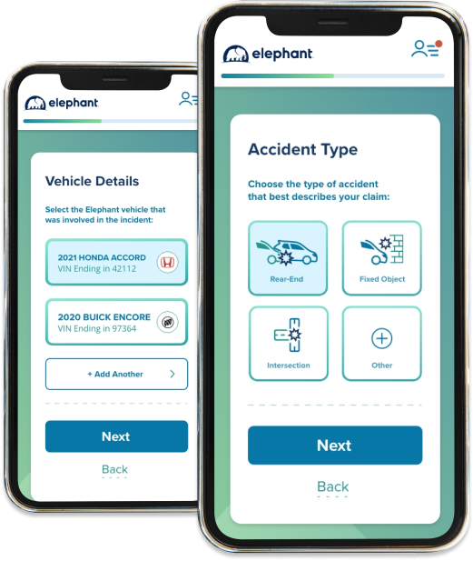 Elephant Insurance Claims Journey on iPhone